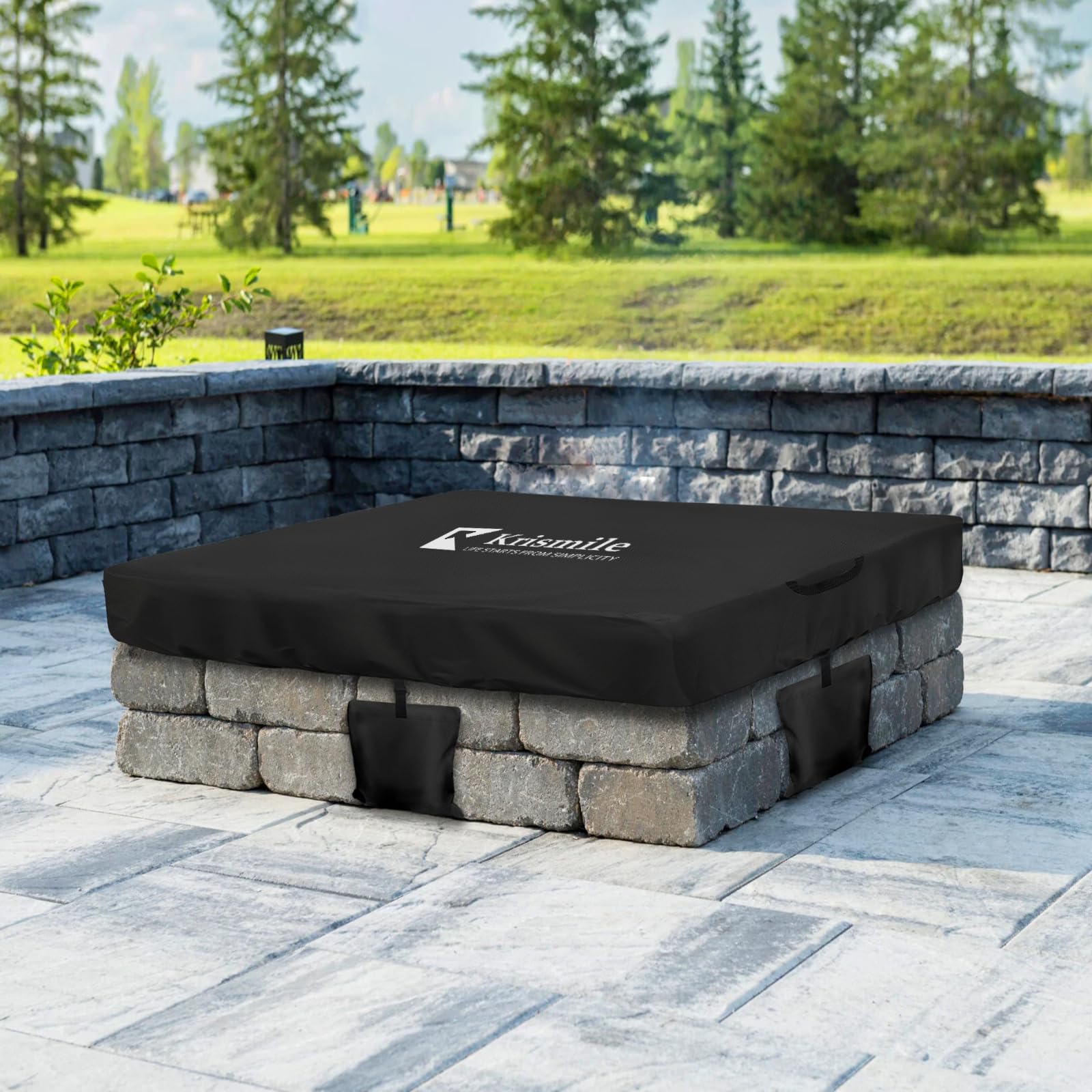 Krismile folded cover stored compactly saving space when not in use