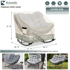Krismile close-up of 600D fabric texture highlighting durable water resistance