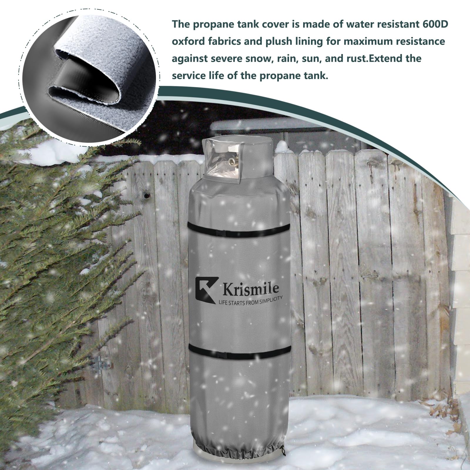 Krismile top PVC flap open for gauge access and easy monitoring