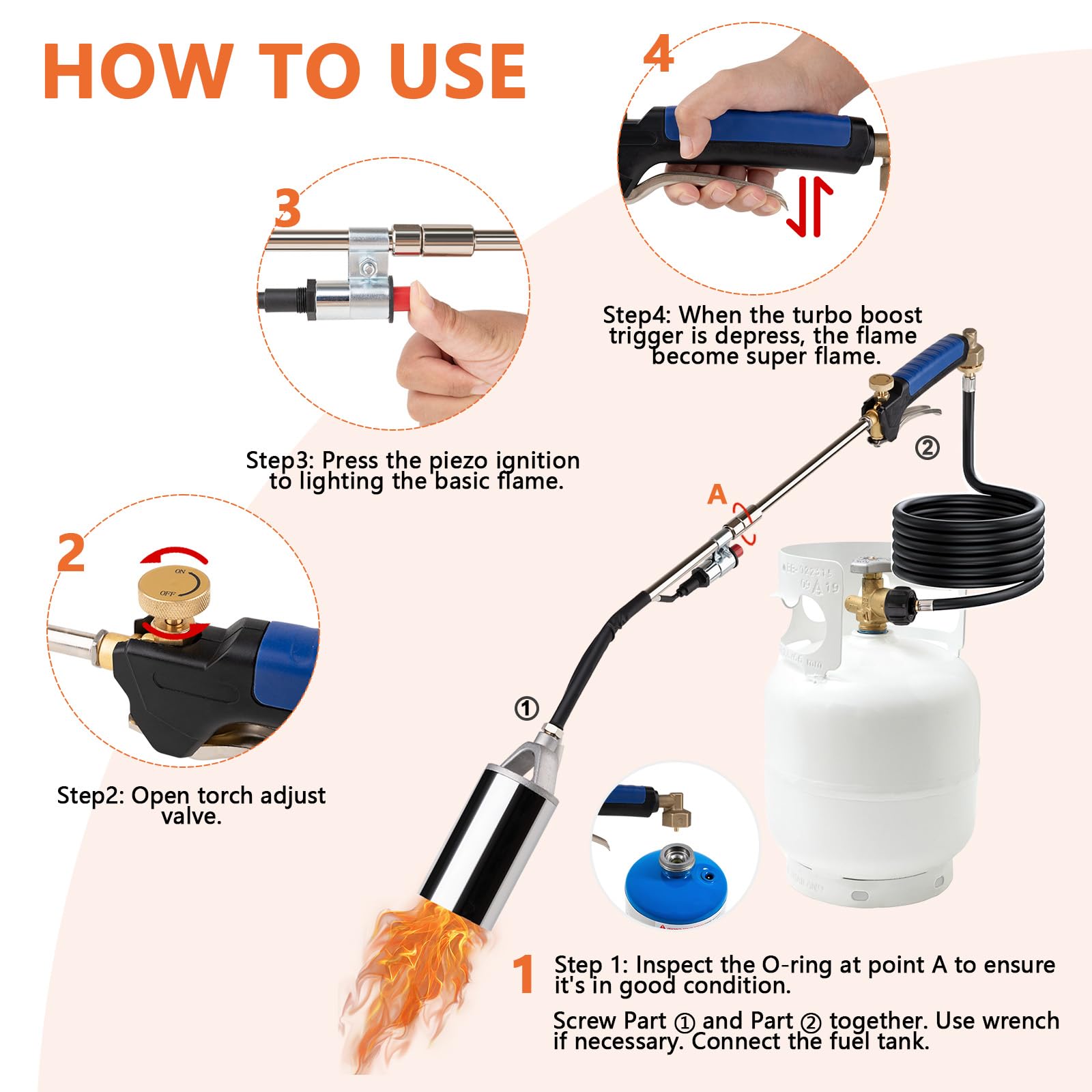 Krismose closeup ignition and valve for instant starts and precise control