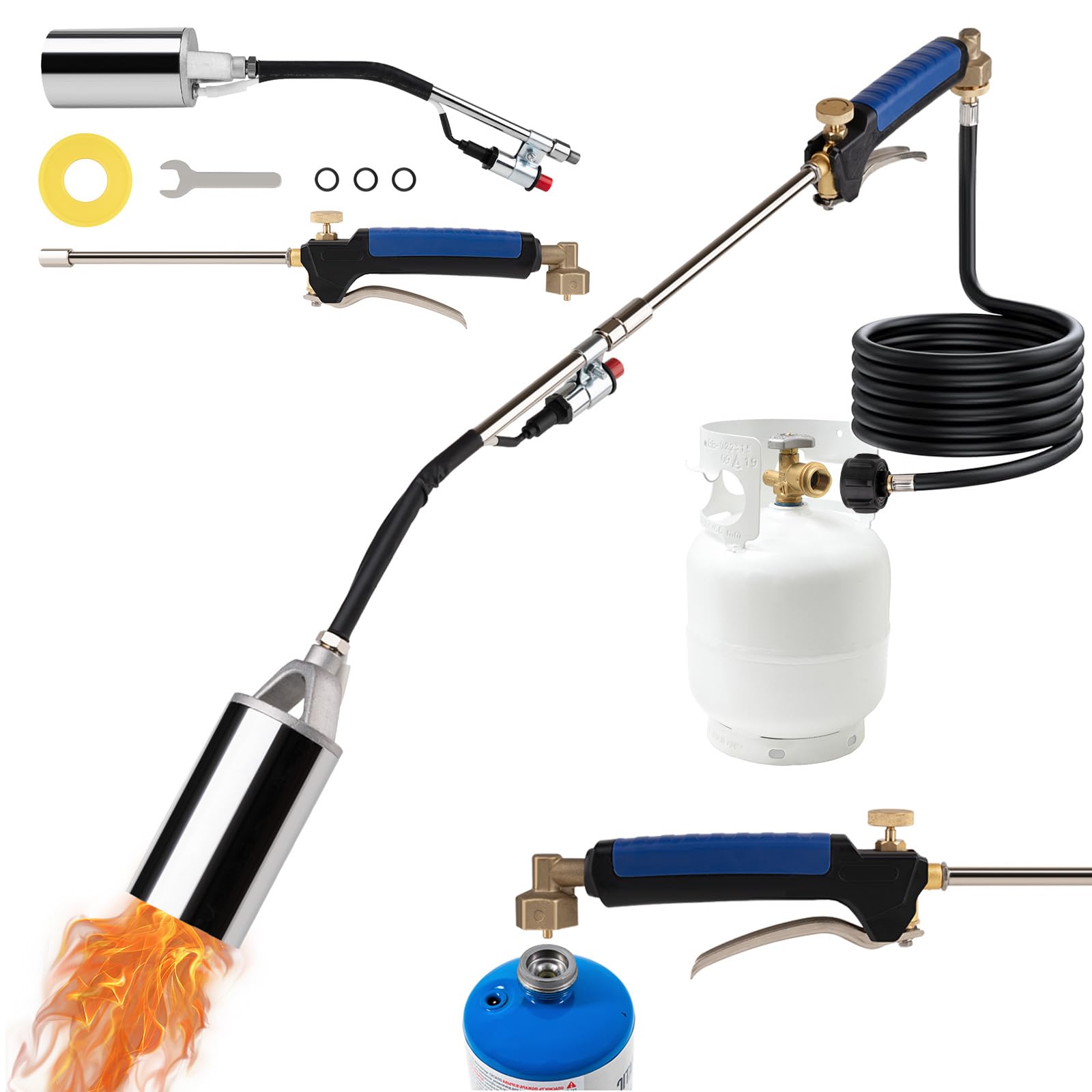Krismose front view torch gun showing ready-to-use design and control