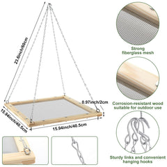 Kritkin closeup of fiberglass mesh detail illustrating durable seed retention and easy drainage
