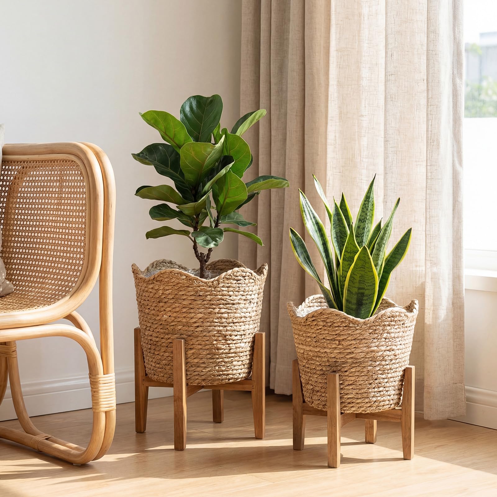 Kritkin styled in entryway demonstrating tidy storage and aesthetic benefit