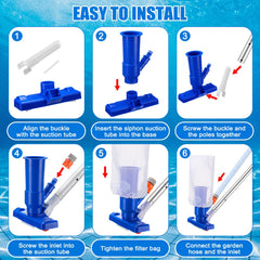 Kritkin rotatable scrub brush close-up cleaning pool corners effectively