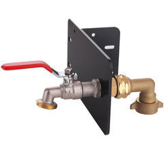 KroBer faucet front view showing matte black finish and sturdy design benefit