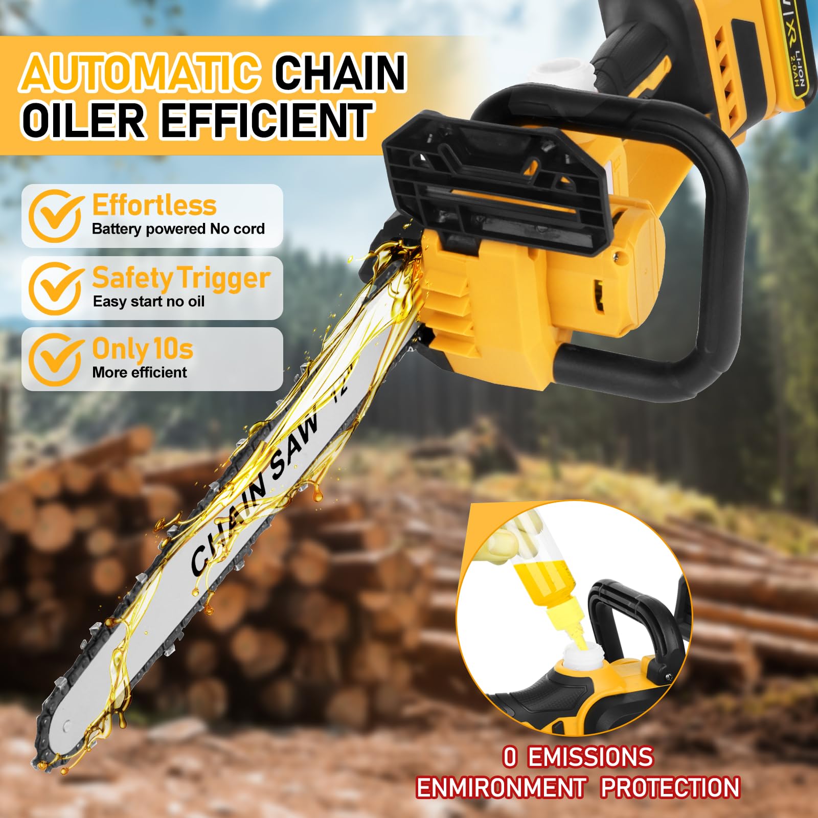 Krodrch cutting a branch demonstrating fast efficient performance