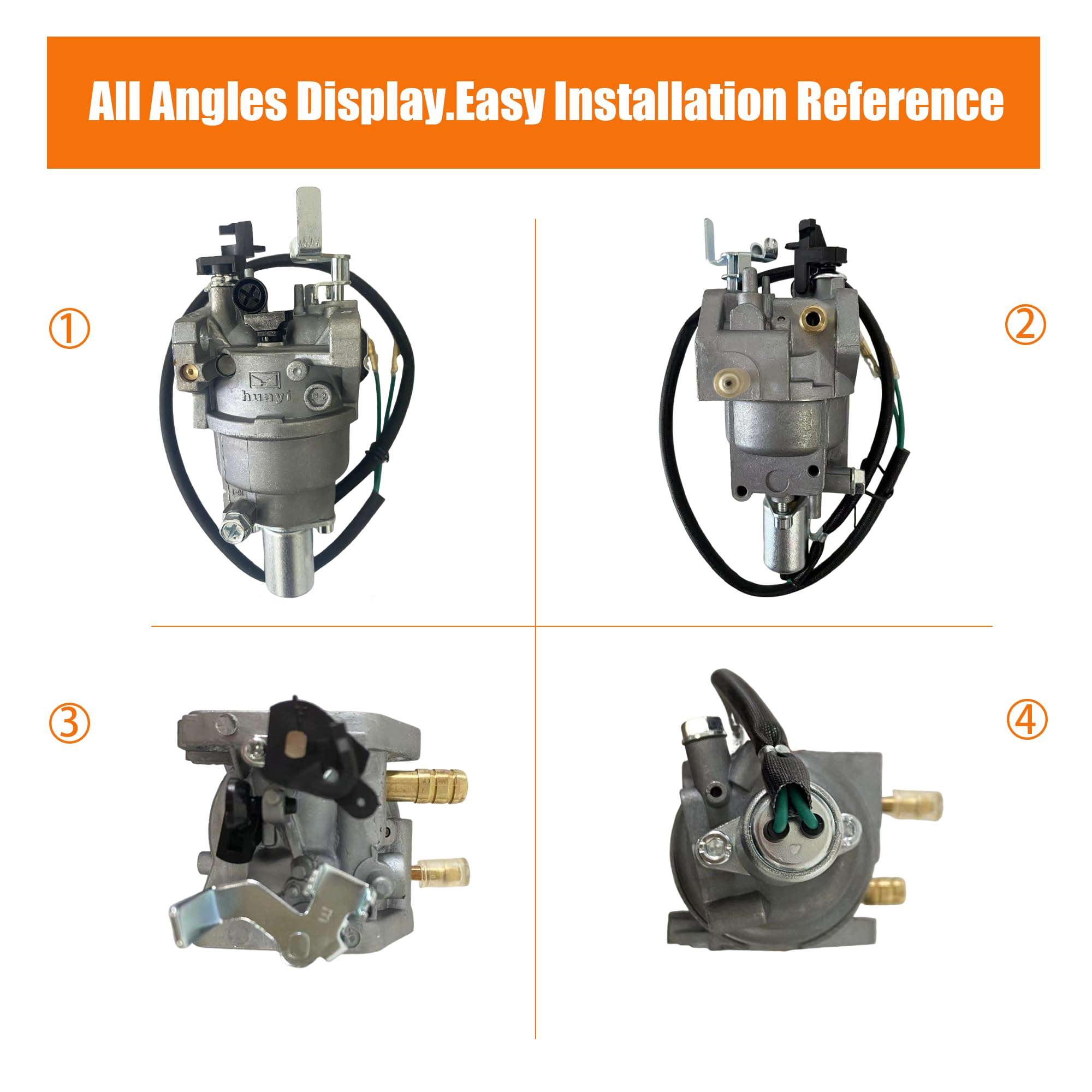 KRYN Huayi carburetor gasket and seal set ensuring airtight connections
