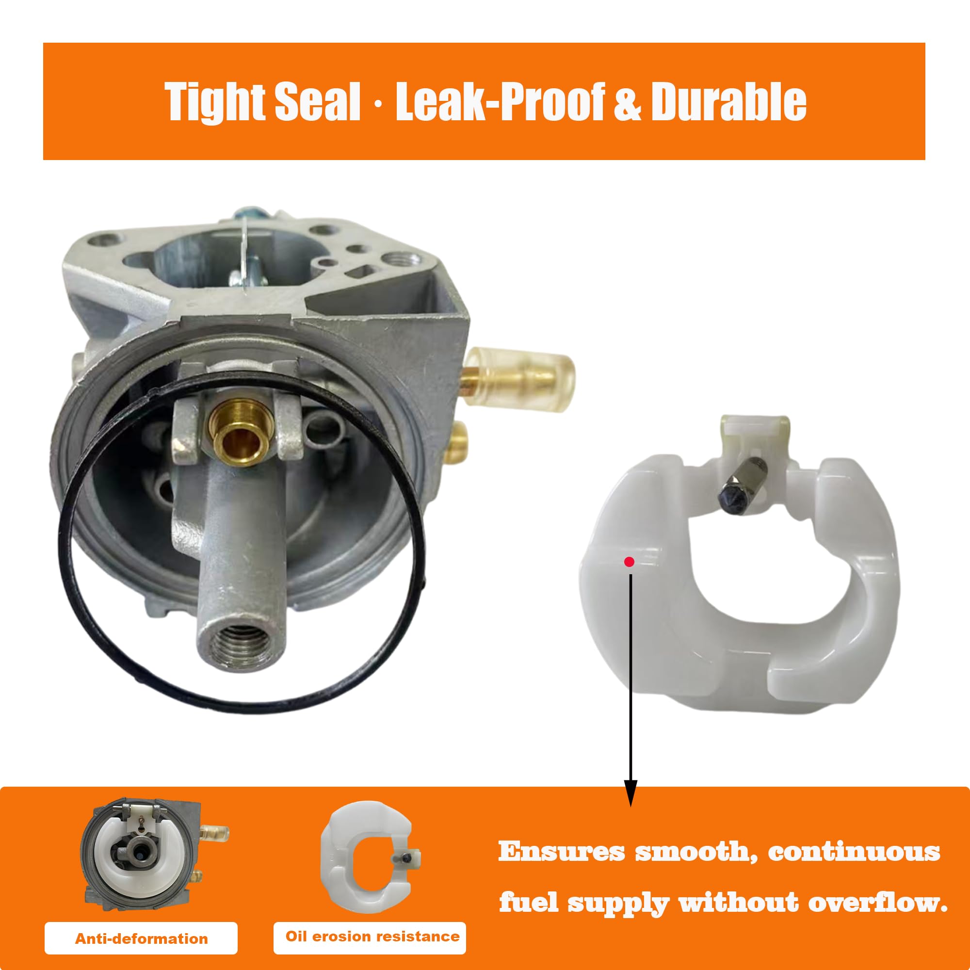 KRYN Huayi carburetor side profile highlighting durable aluminum body