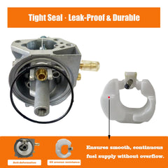 KRYN Huayi carburetor side profile highlighting durable aluminum body