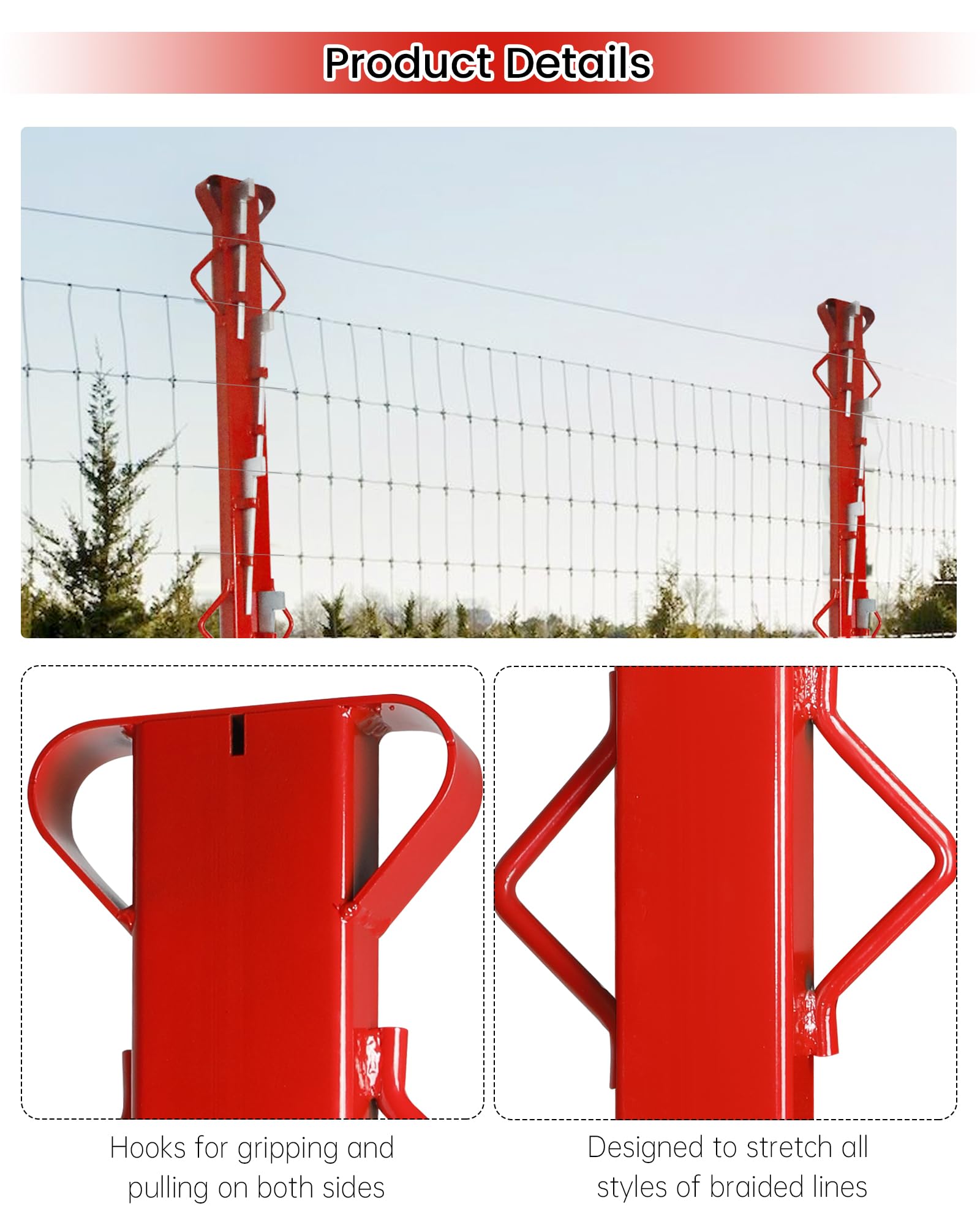 Krysolad double-hook detail showing strong bilateral grip that saves time and effort