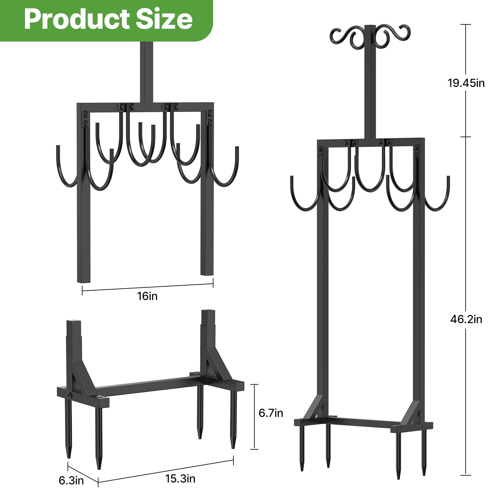 KRZKRZ hose holder placed in garden among plants improving yard organization