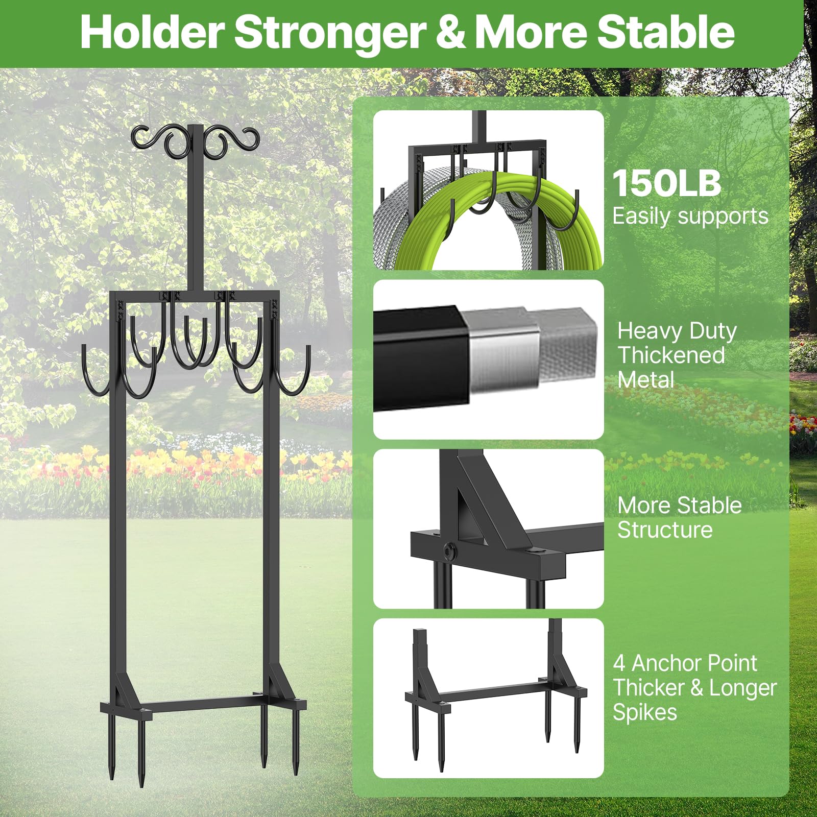 KRZKRZ holder next to a watering can showing height and scale for planning