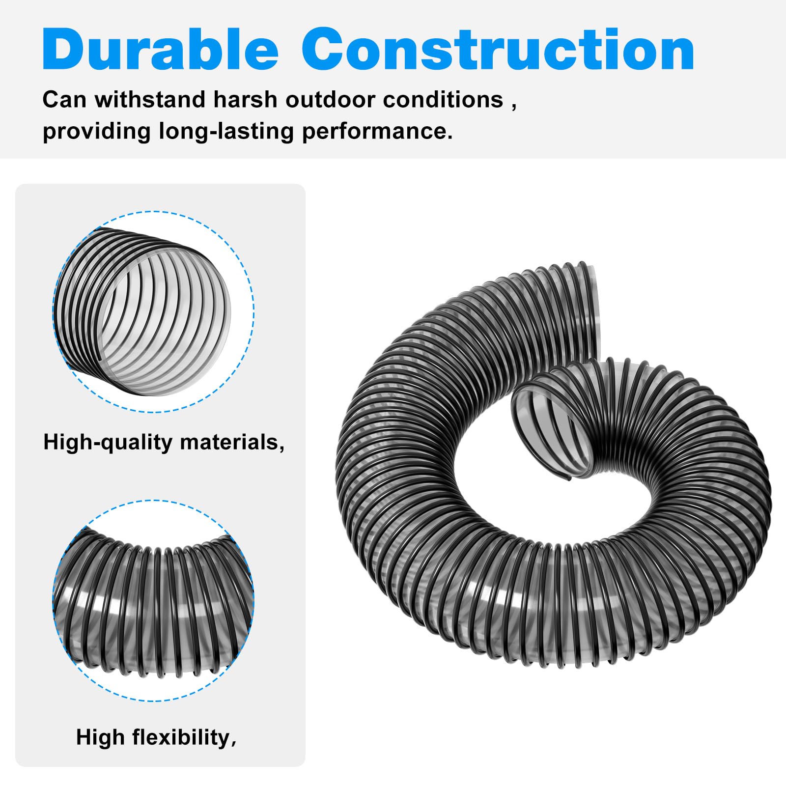 Kscjdg hose trimmed to fit showing custom length fitment benefit