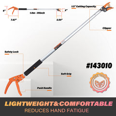 KSEIBI blade closeup with non-stick coating offering rust resistance and cleaner cuts