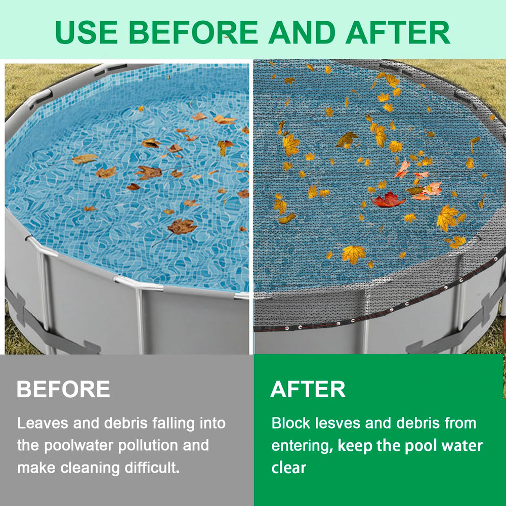 KSFTWUSOL installed on 18ft above-ground pool preventing debris accumulation