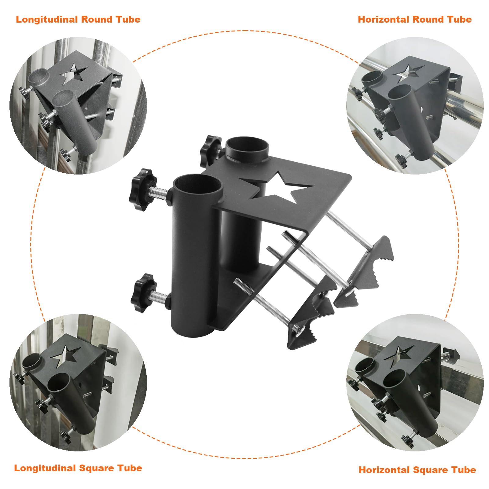 KSWLOR close-up of powder-coated clamp texture for rust resistance