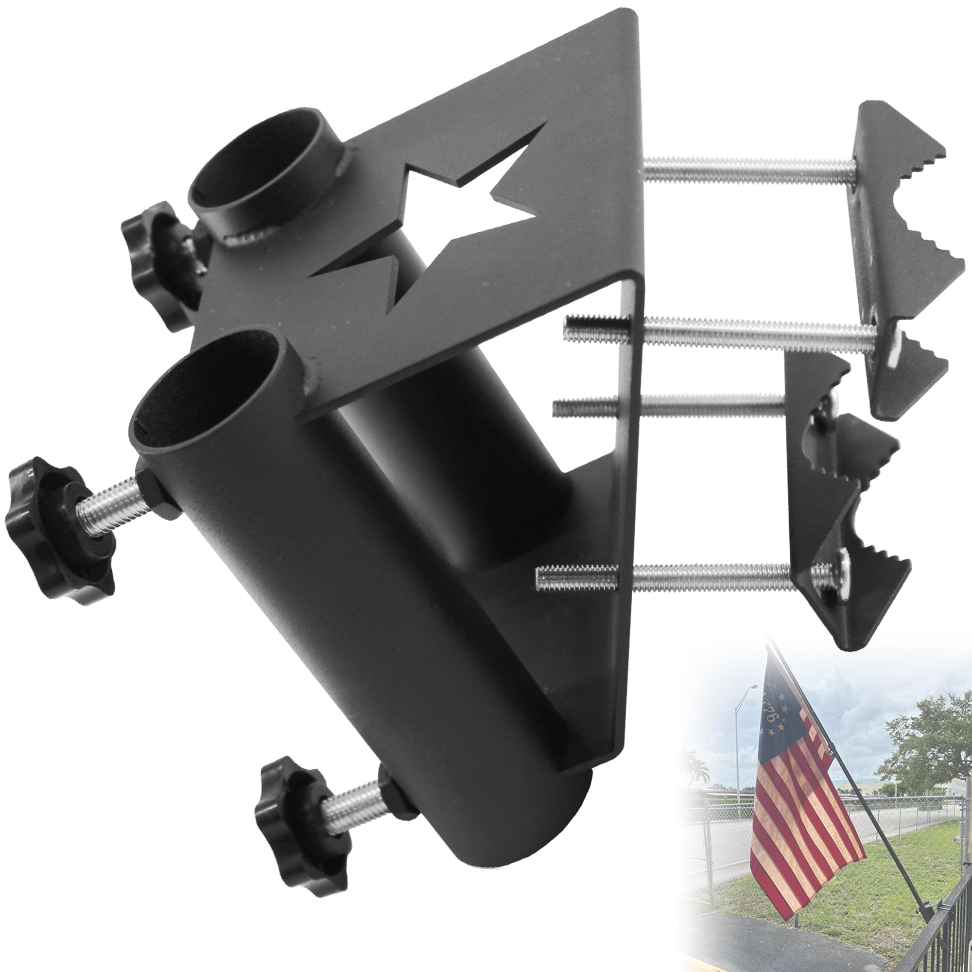 KSWLOR front view of bracket showing solid construction and secure hold