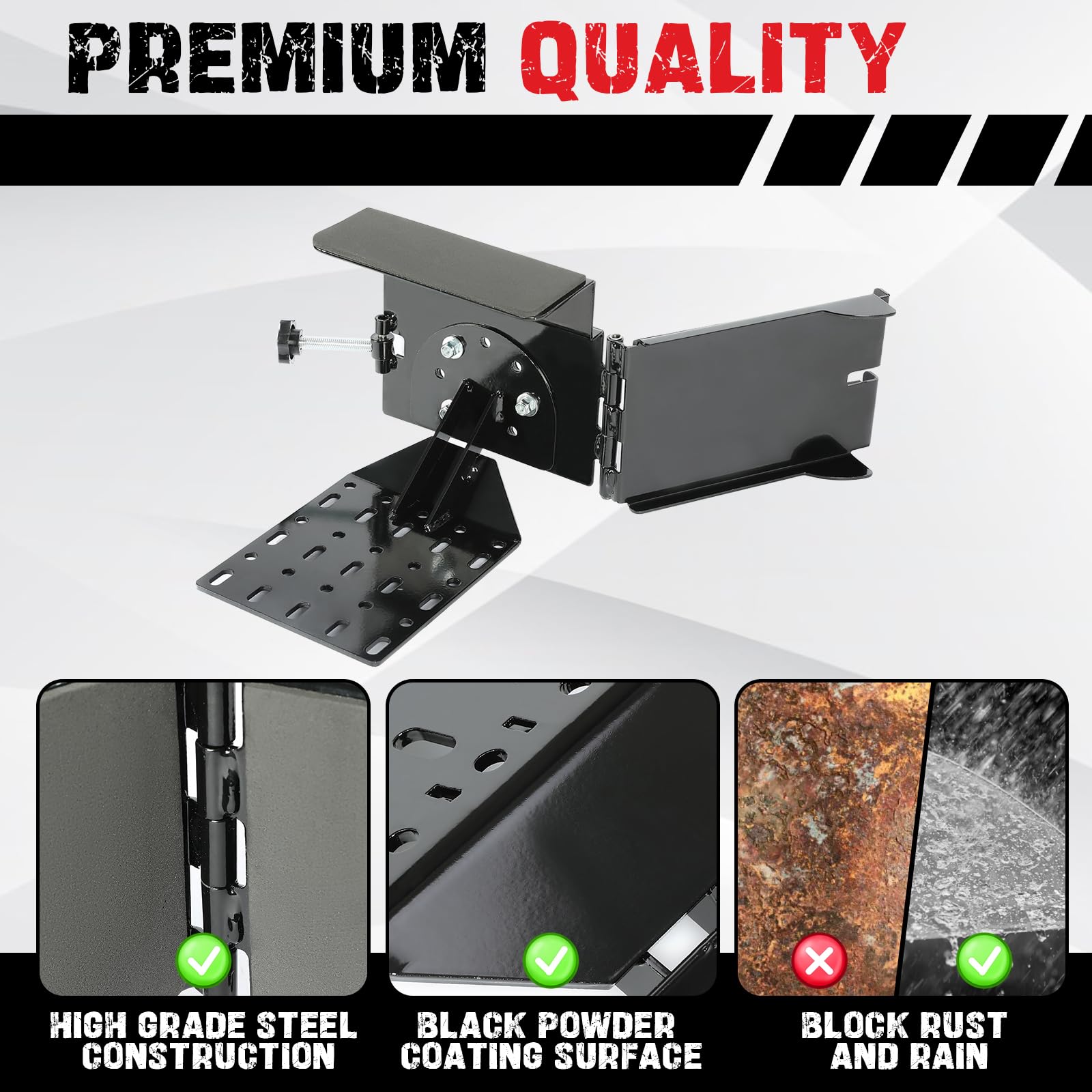 KUAFU rubber pad detail preventing vibration and metal wear during transit