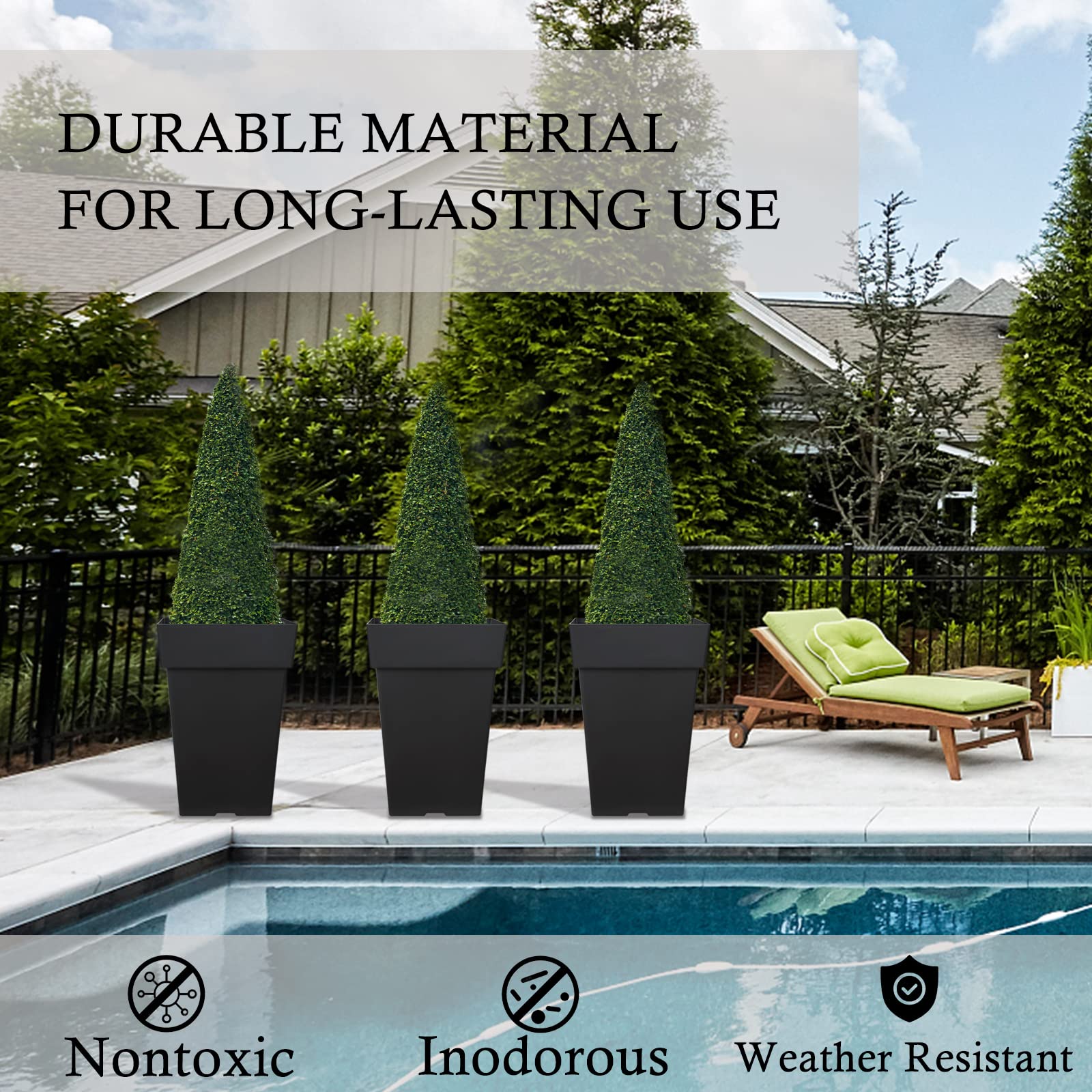 kubvici planter staged on porch illustrating outdoor styling and protection