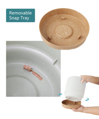 kubvici saucer catching runoff to protect surfaces and simplify cleanup