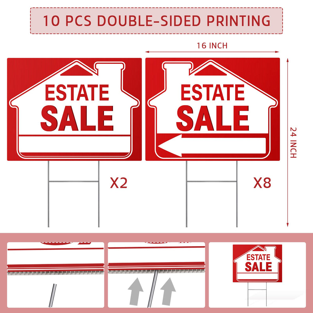Kuco signs set on a driveway guiding customers and increasing visitor turnout