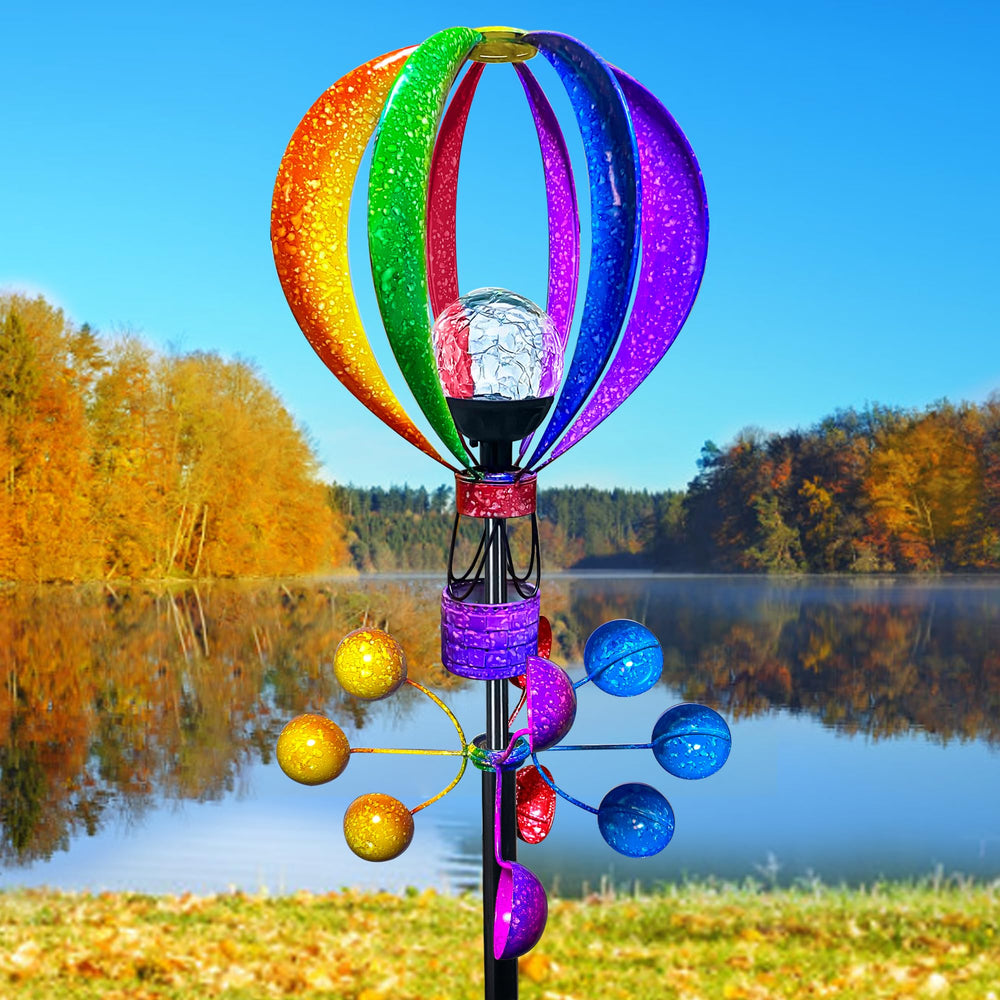 KUKEO hot air balloon front view showing tall colorful motion and curb appeal