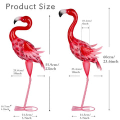 Kukooka flamingo side profile highlighting graceful pose and garden charm
