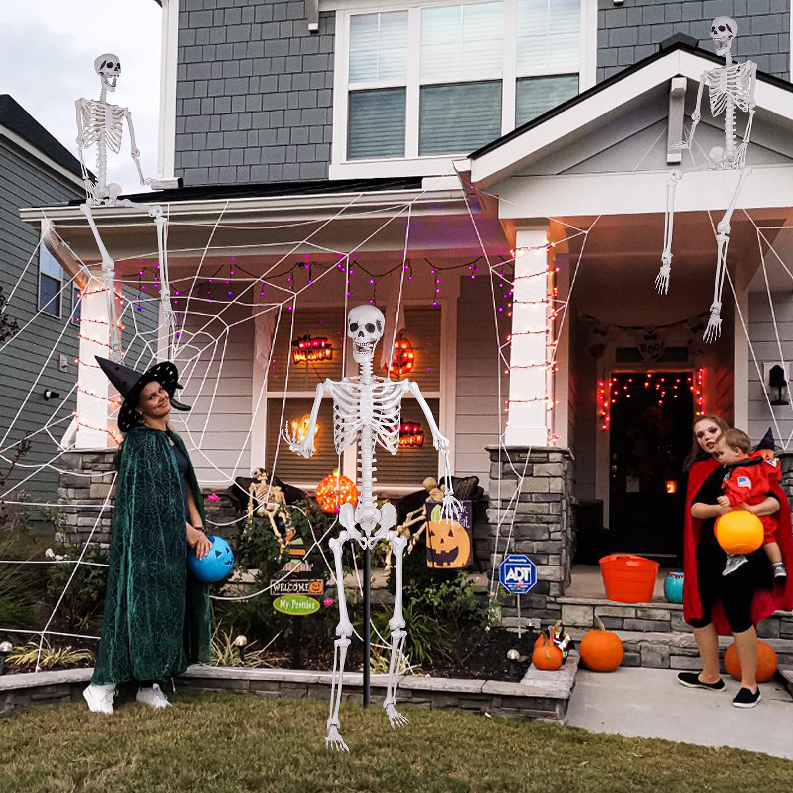 Kukooka skeleton dressed in costume showing versatility for themed displays