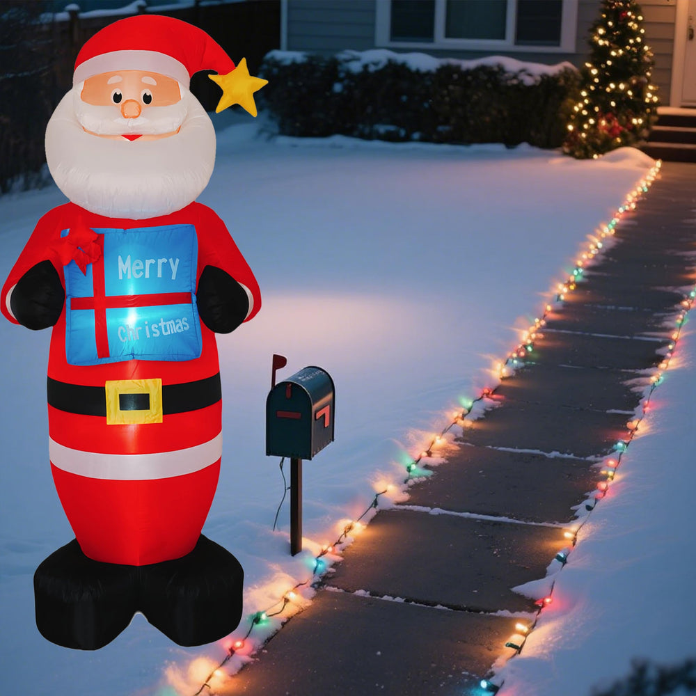Kurala lit at night with warm LEDs makes yard vibrant and visible after dark