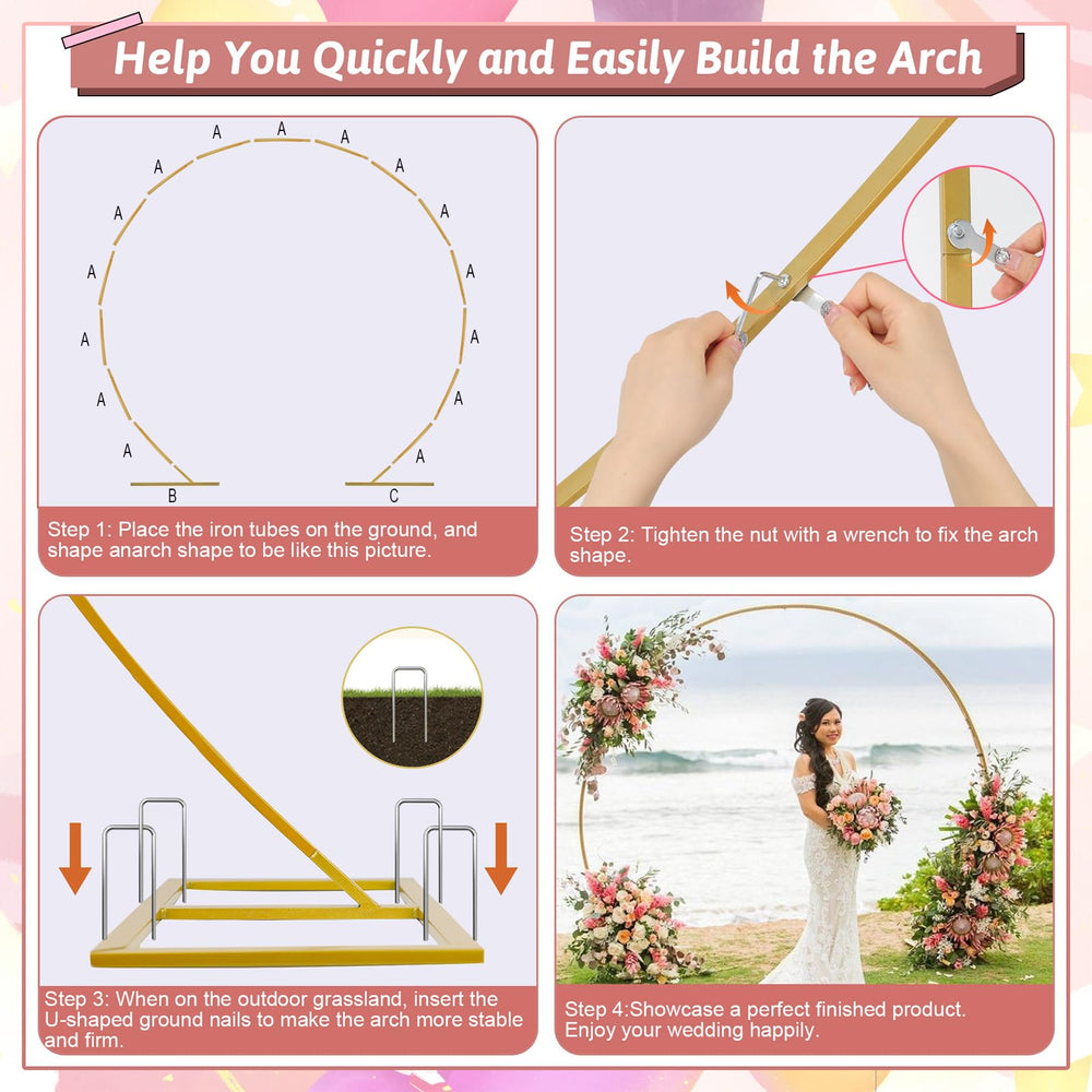 Kusamue ground anchor and nails inserted into grass for stable outdoor benefit