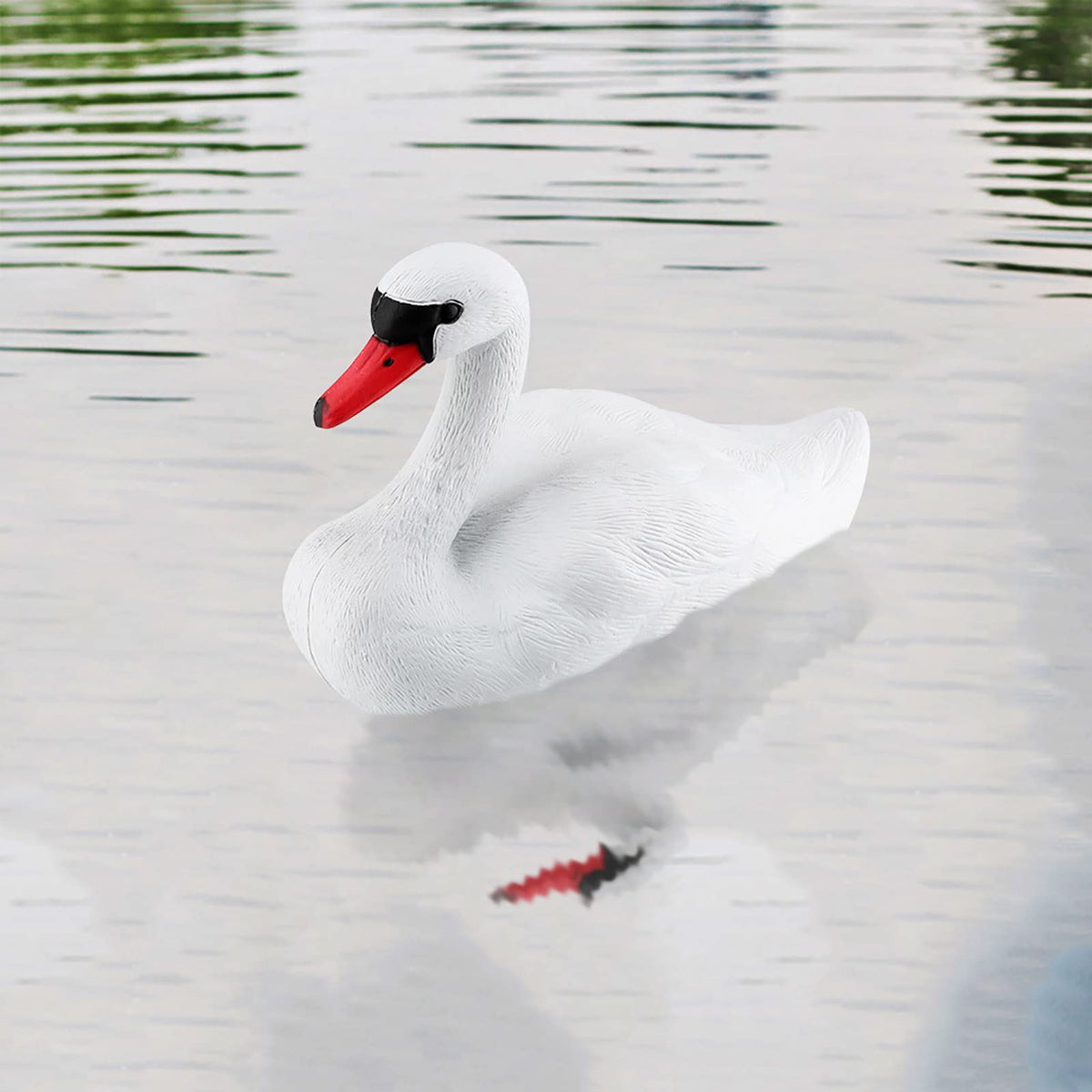 Kuuleyn front view swan decoy showing realistic silhouette and curb appeal