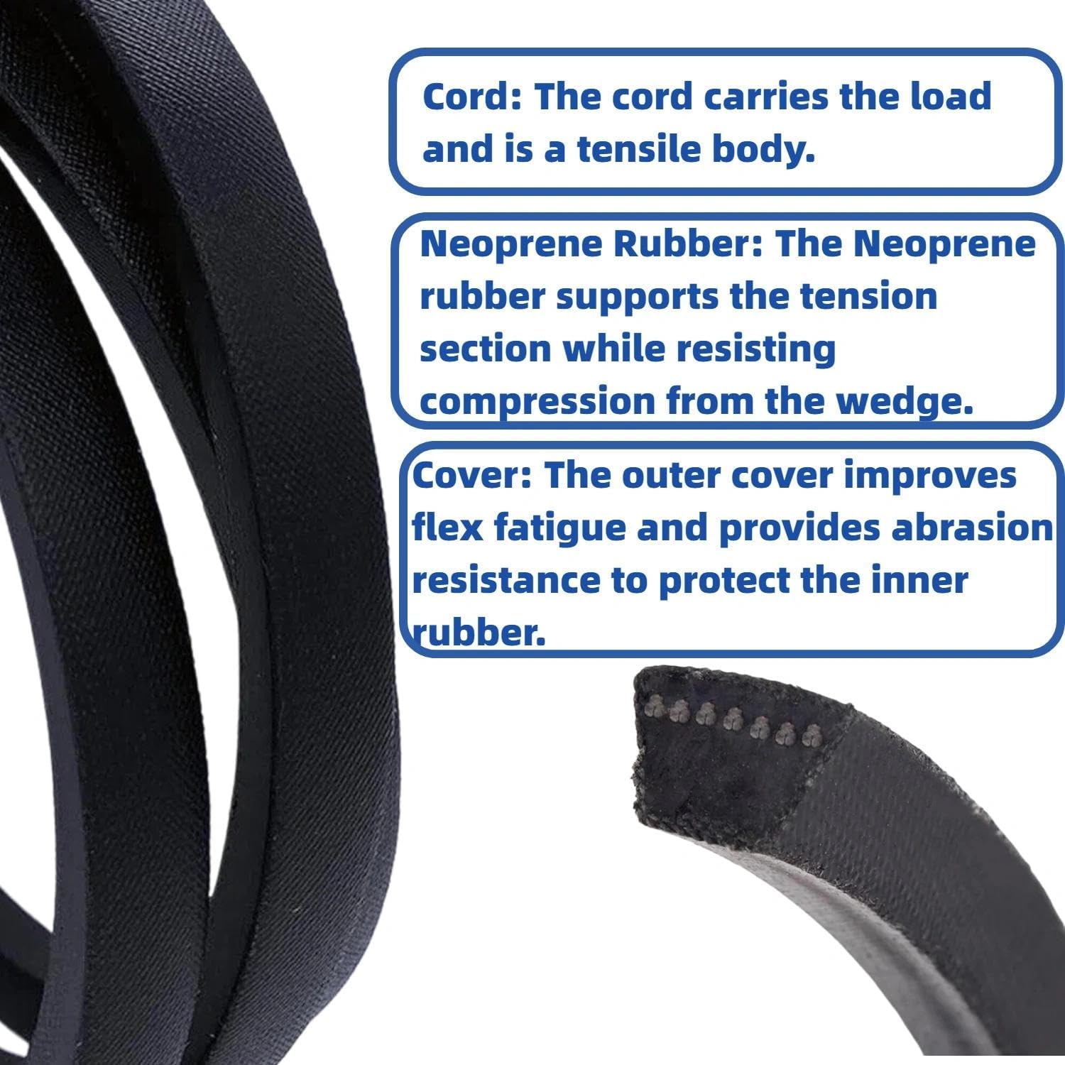 Kuumai belt routing diagram view helping correct installation and tensioning