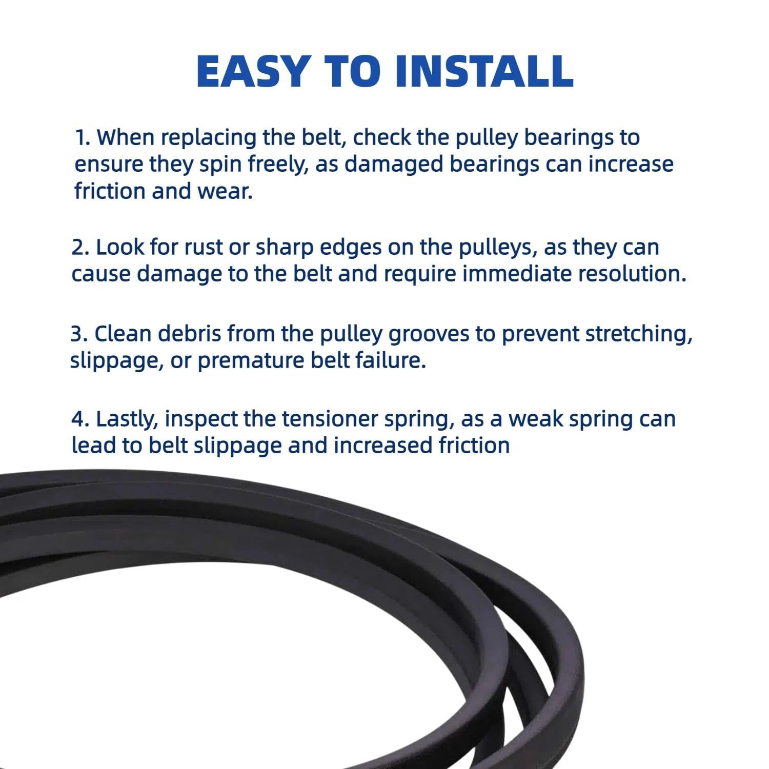 Kuumai belt near routing diagram ensuring accurate installation guidance