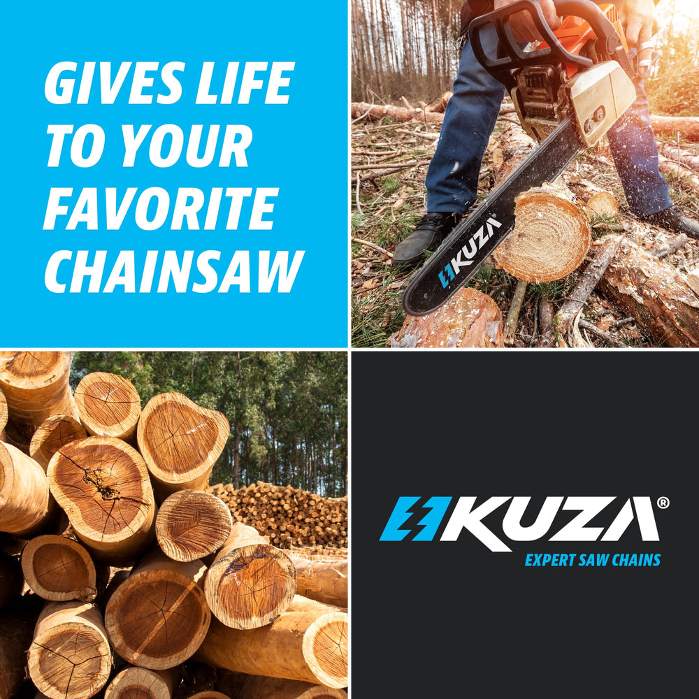 KUZA chain cutting a branch demonstrating efficient pruning performance