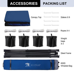 KUZNAP wheeled carry bag rolled for transport offering easy portability benefit