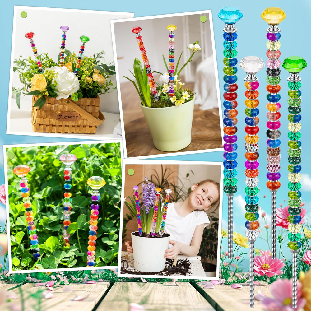 KVCSYAW beads spread showing color variety and quantity for multiple DIY stakes and pattern options