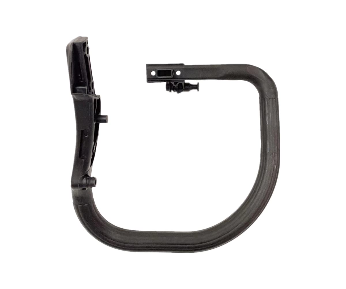 Kvjicdo handle bar installed on chainsaw demonstrating correct fit