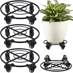 KvyusFlourish front view of 3-pack plant caddies showing compact storage and convenience