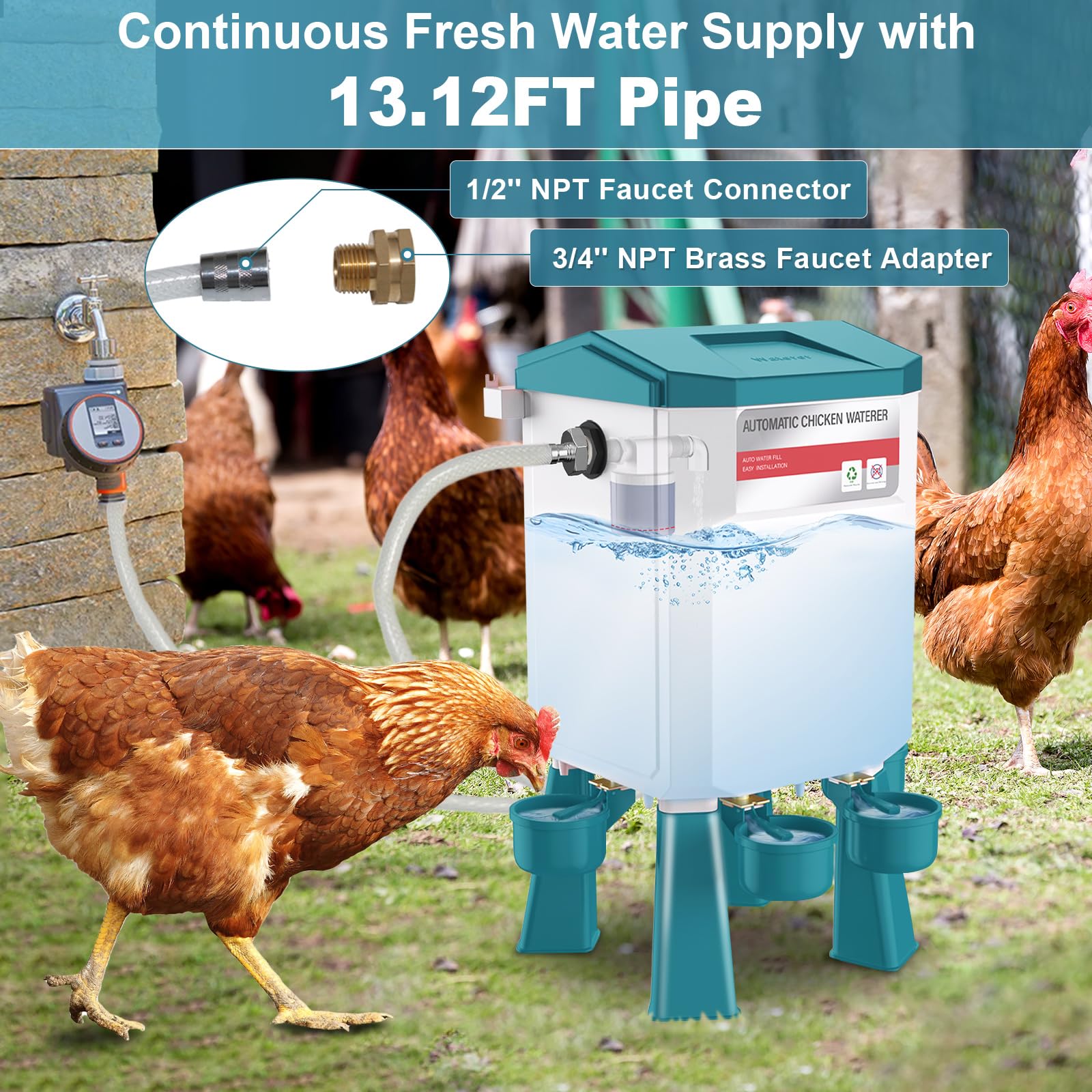 Kweetle four drinking cups closeup allowing multiple birds access