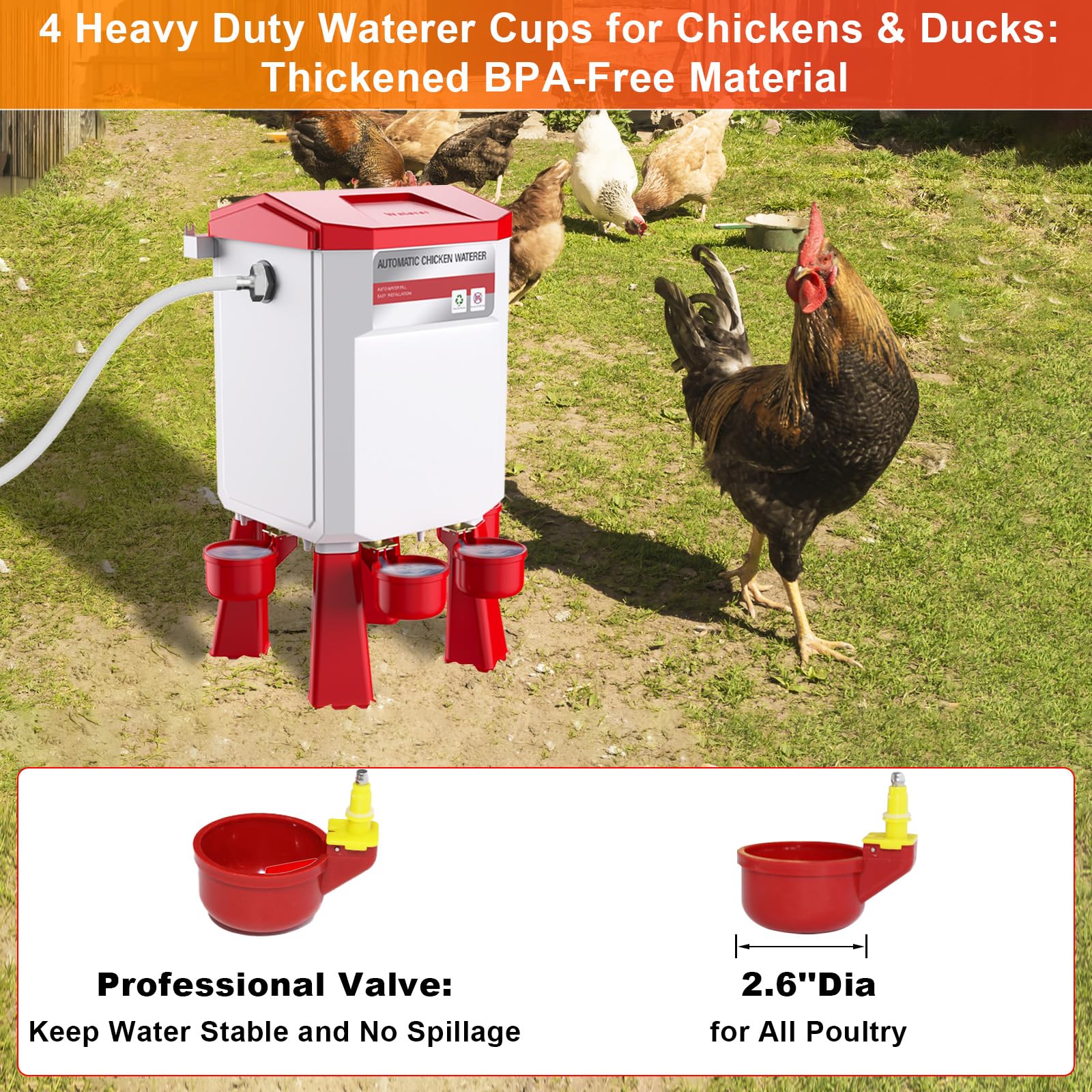 Kweetle product label and included waterproof tape highlighting durable materials