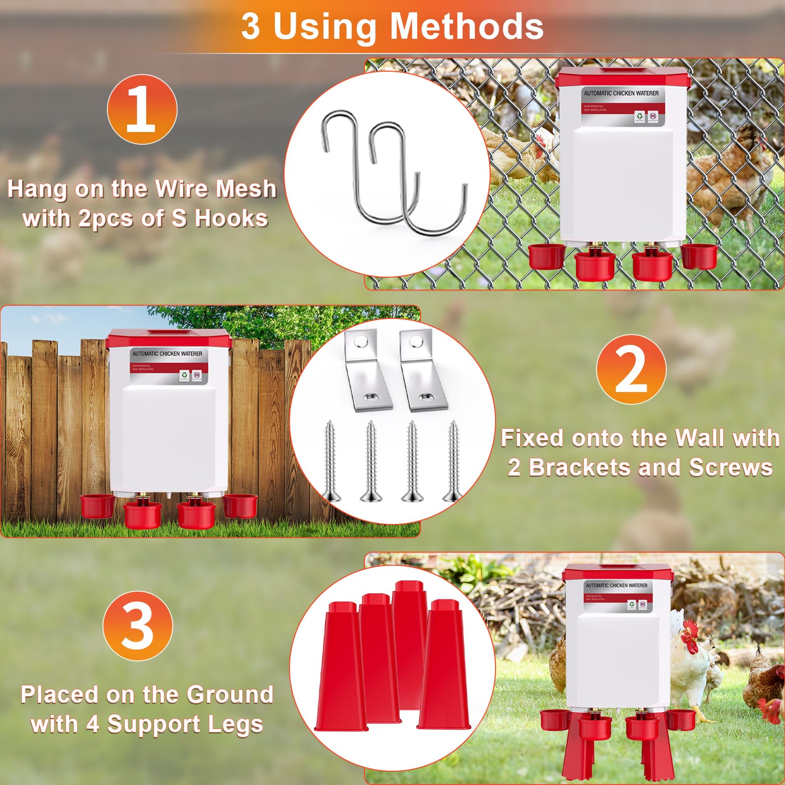 Kweetle placed on ground with birds drinking showing reduced refilling time