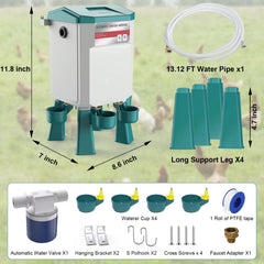 Kweetle top reservoir with float valve detail ensuring steady refill