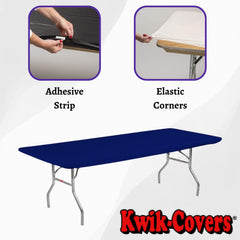 Kwik-Covers adhesive strip detail highlighting added support and stability