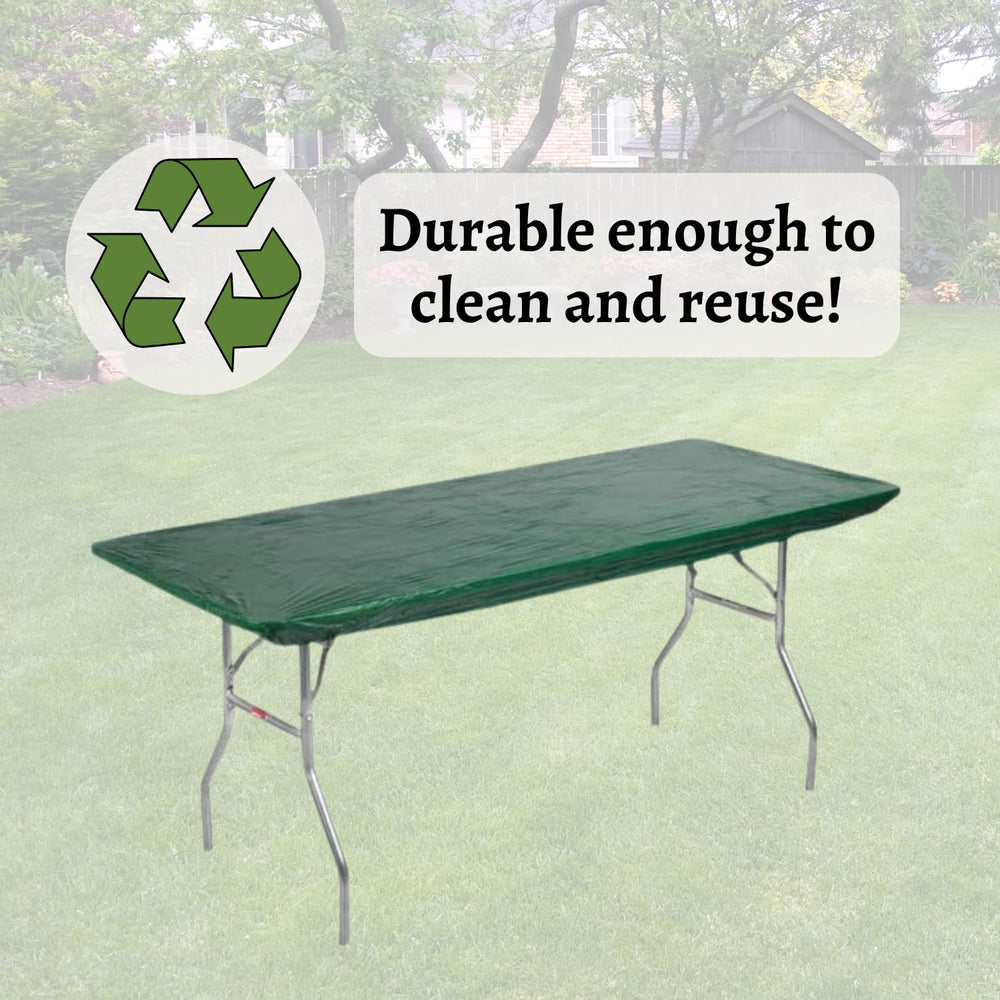 Kwik-Covers covering table edge to demonstrate fit up to 2.5 inches