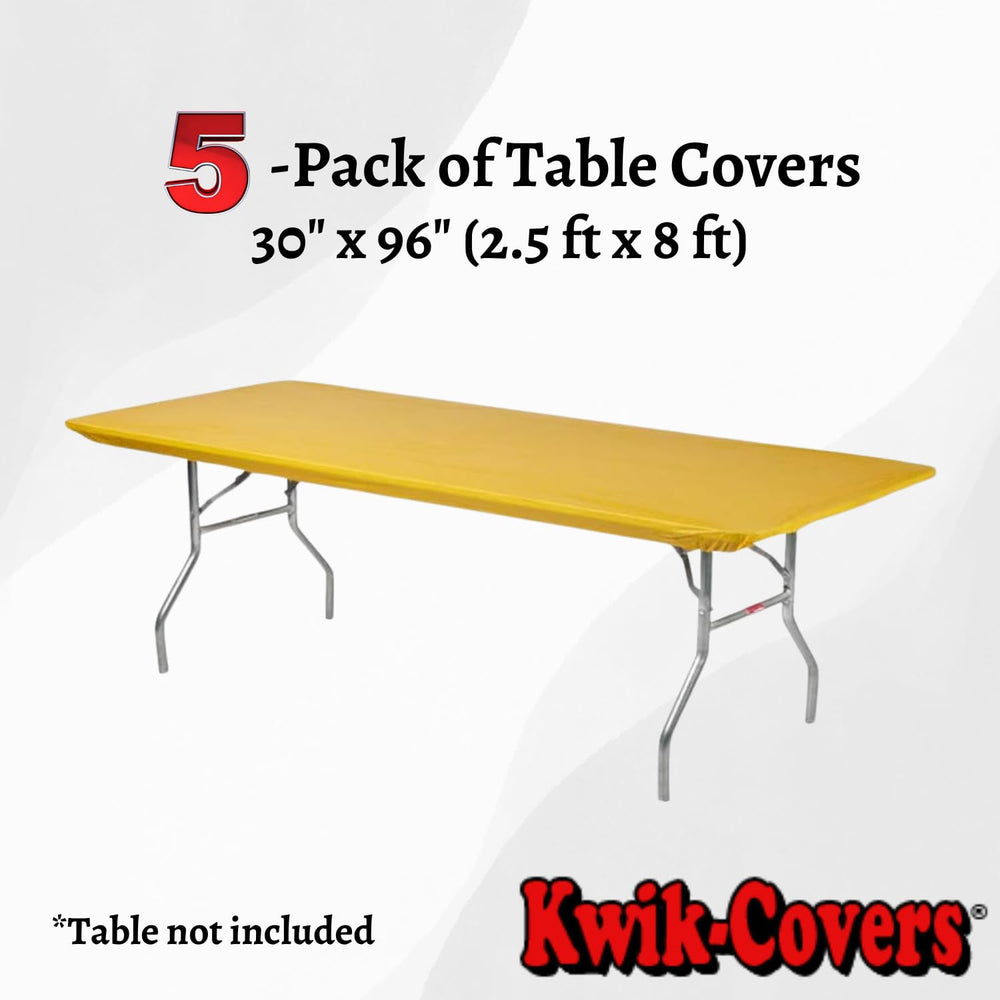Kwik-Covers elastic corner close-up, brand ensures snug wind-resistant fit