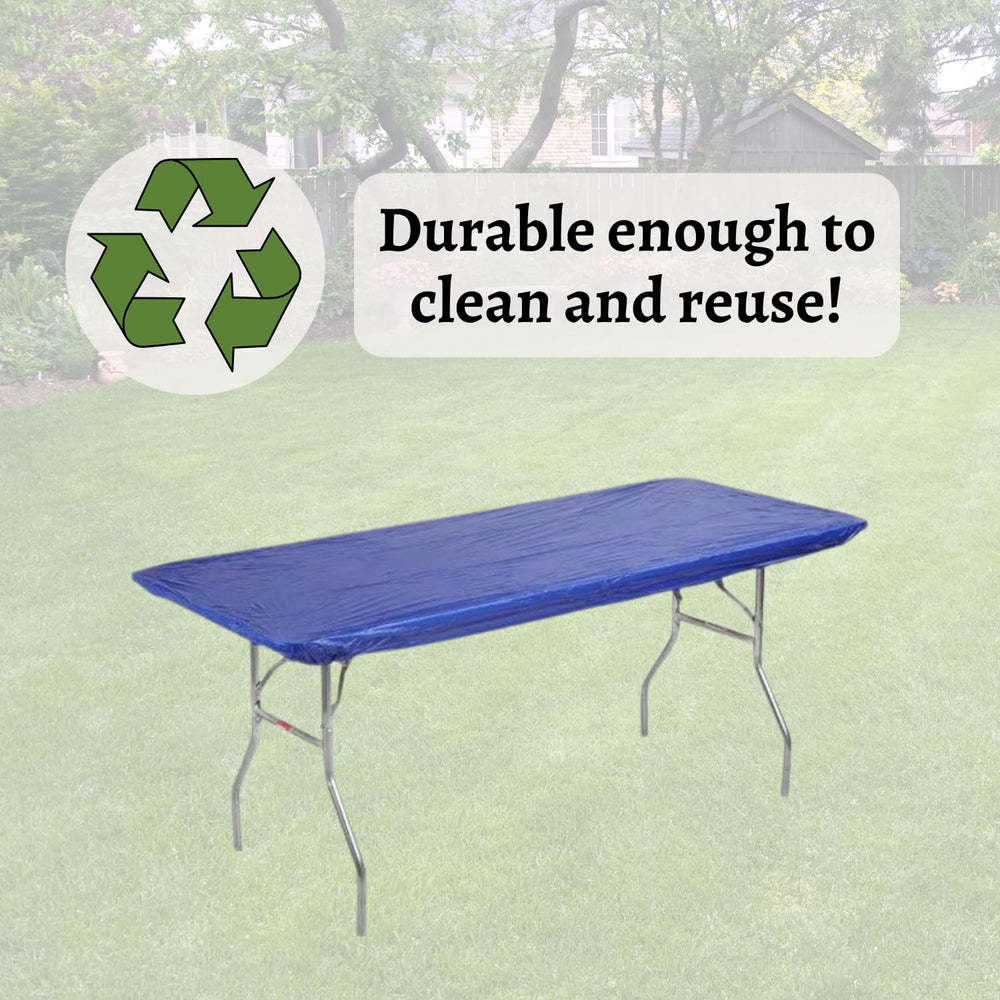 Kwik-Covers neatly folded stack showing convenient storage benefit