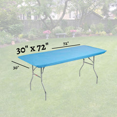 Kwik-Covers full table in use outdoors showing stable coverage and easy cleanup