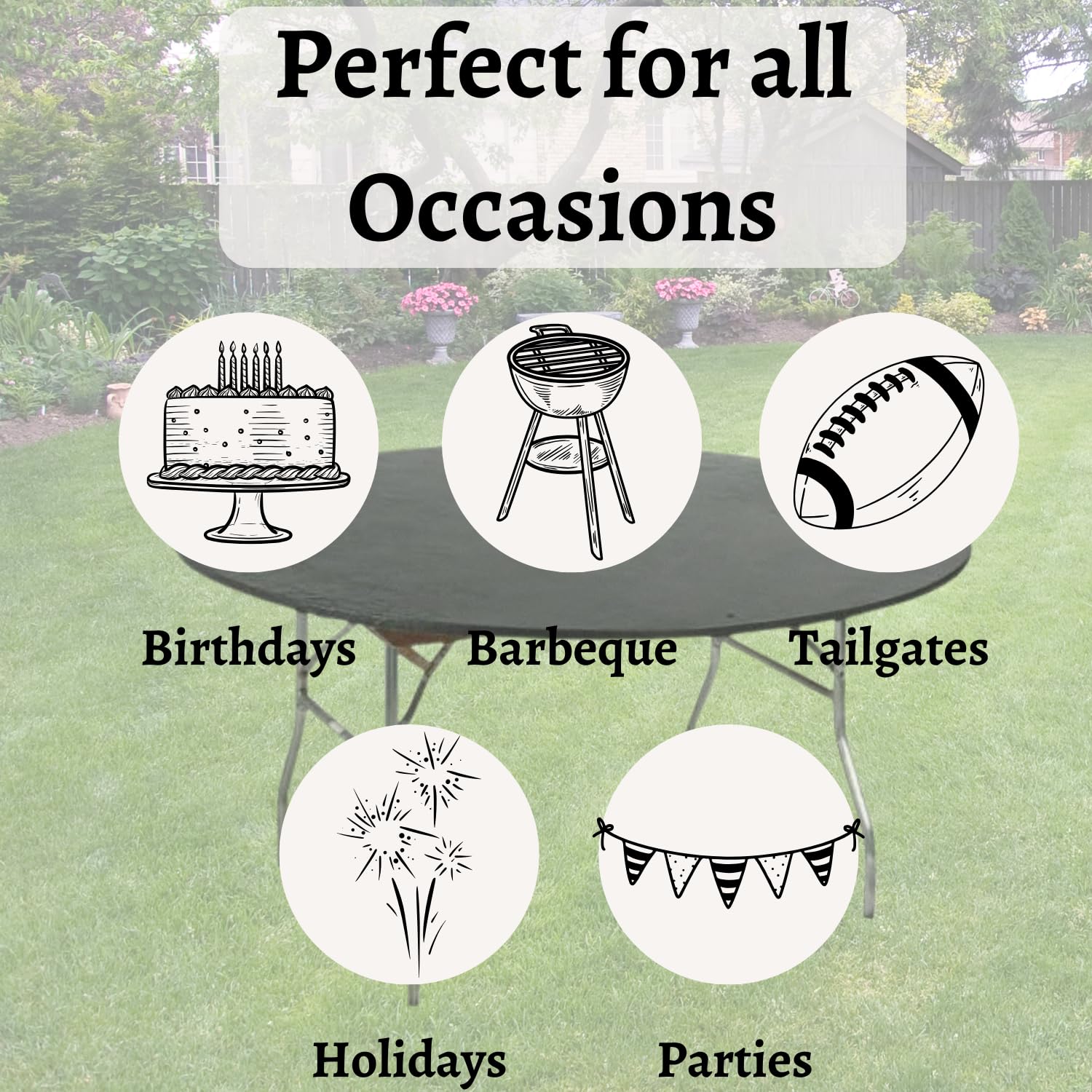 Kwik-Covers used on outdoor patio table showing stable fit and neat presentation