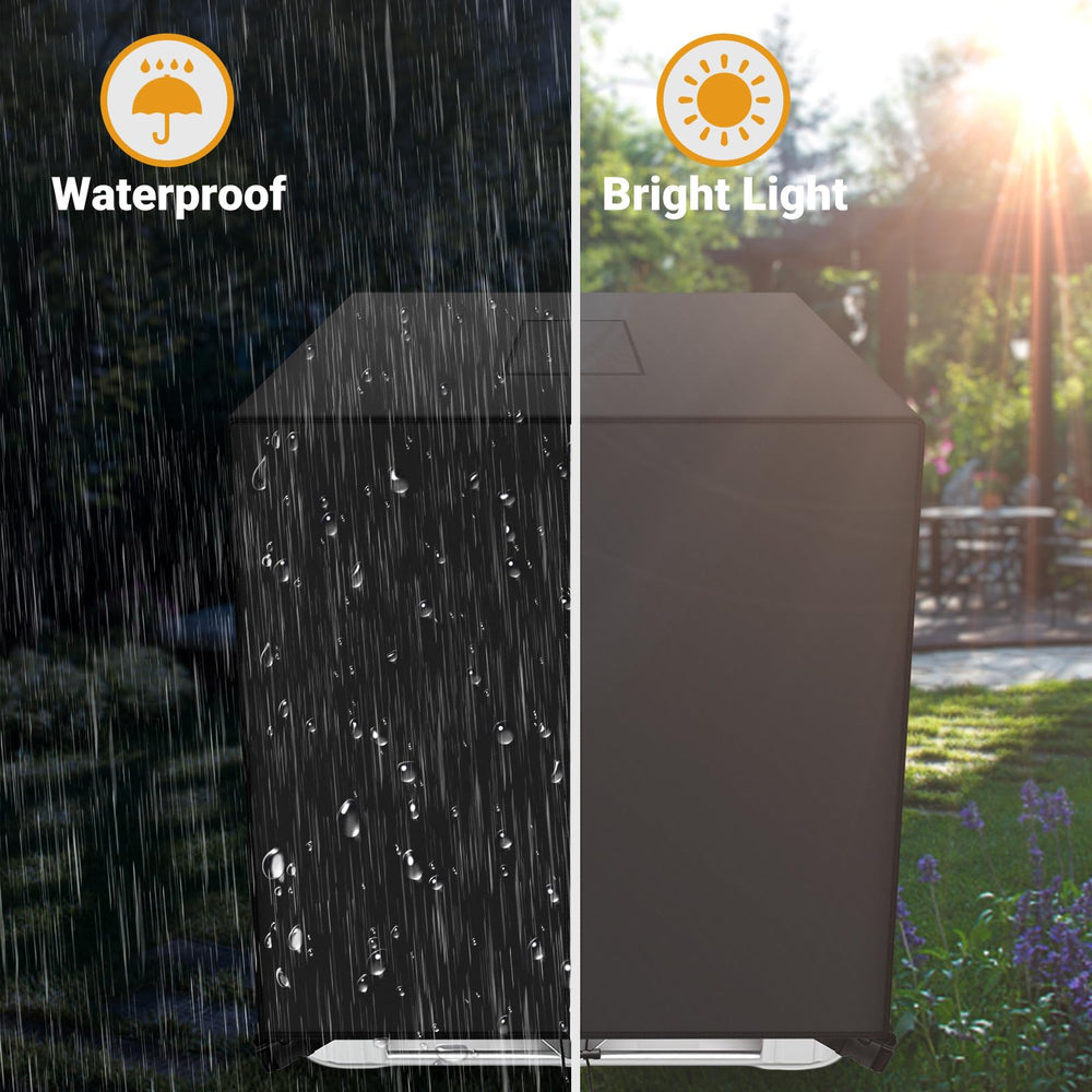 KY-HUAEN silver-coated inner layer demonstrating waterproof and reflective benefit