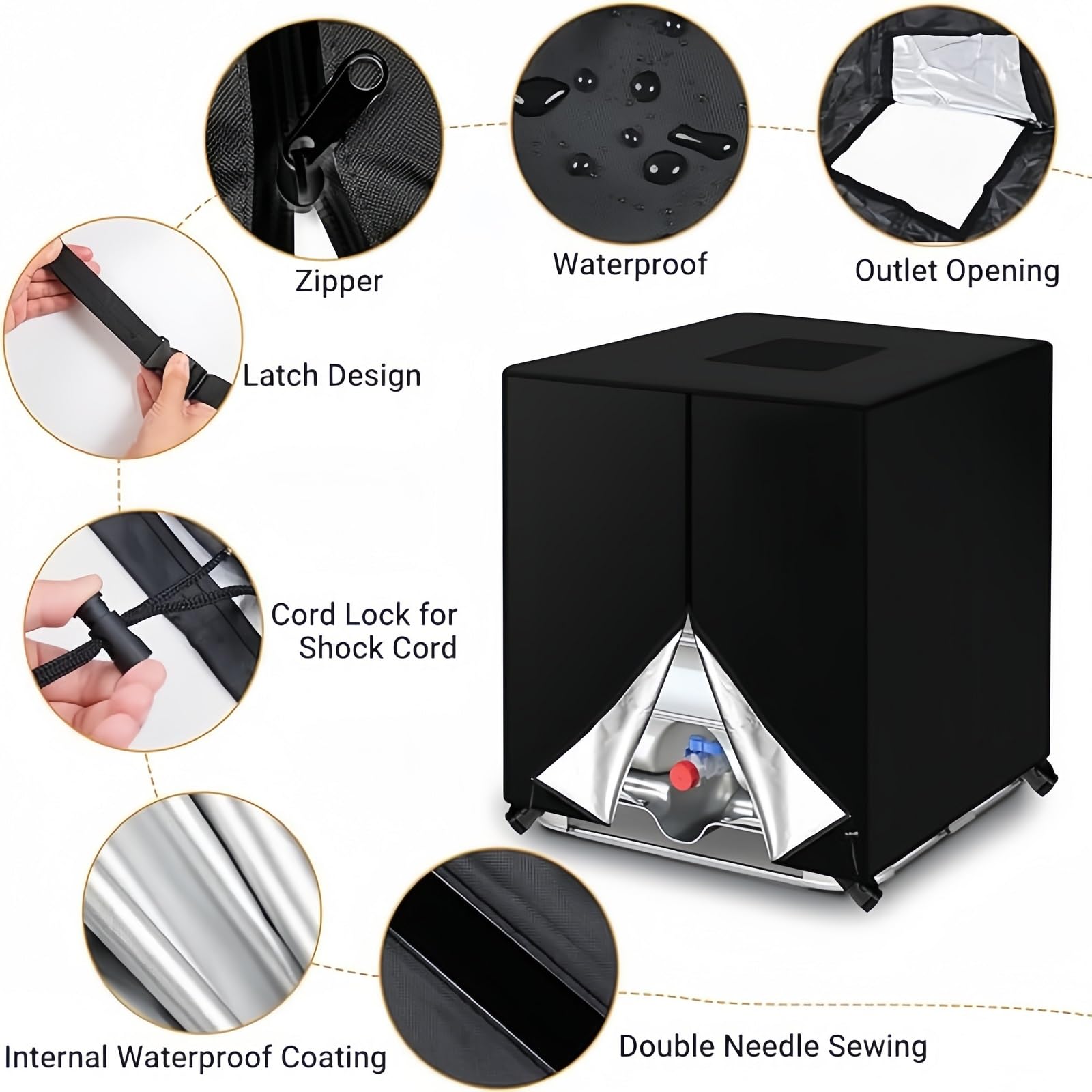 KY-HUAEN elastic buckle under skirt securing cover against wind